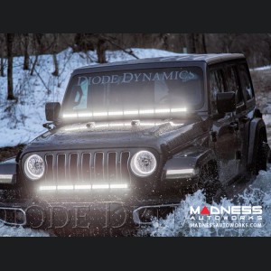 Jeep Wrangler JL LED Light Bar w/ Bracket - 50" - Amber Combo